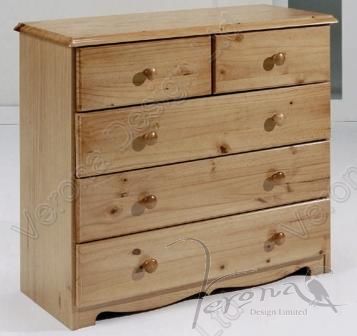 Verona Chest of Drawers 3 +2 Drawer | Antique
